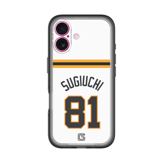 スリムプロテクションプレミアムケース［ 読売ジャイアンツ - #81 SUGIUCHI - ホーム ］