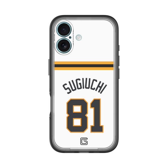 スリムプロテクションプレミアムケース［ 読売ジャイアンツ - #81 SUGIUCHI - ホーム ］