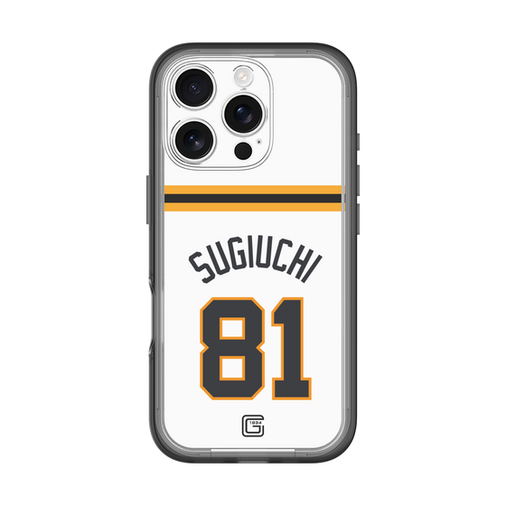 スリムプロテクションプレミアムケース［ 読売ジャイアンツ - #81 SUGIUCHI - ホーム ］