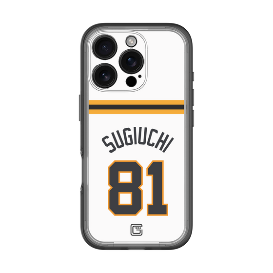 スリムプロテクションプレミアムケース［ 読売ジャイアンツ - #81 SUGIUCHI - ホーム ］