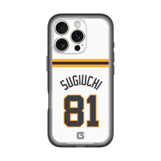 スリムプロテクションプレミアムケース［ 読売ジャイアンツ - #81 SUGIUCHI - ホーム ］