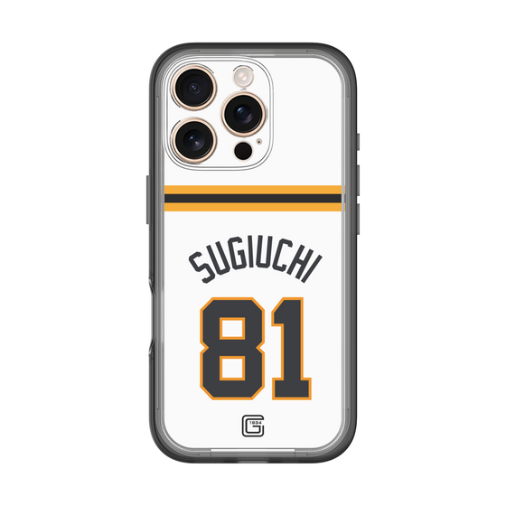 スリムプロテクションプレミアムケース［ 読売ジャイアンツ - #81 SUGIUCHI - ホーム ］
