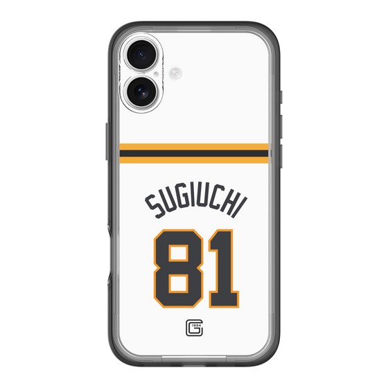 スリムプロテクションプレミアムケース［ 読売ジャイアンツ - #81 SUGIUCHI - ホーム ］