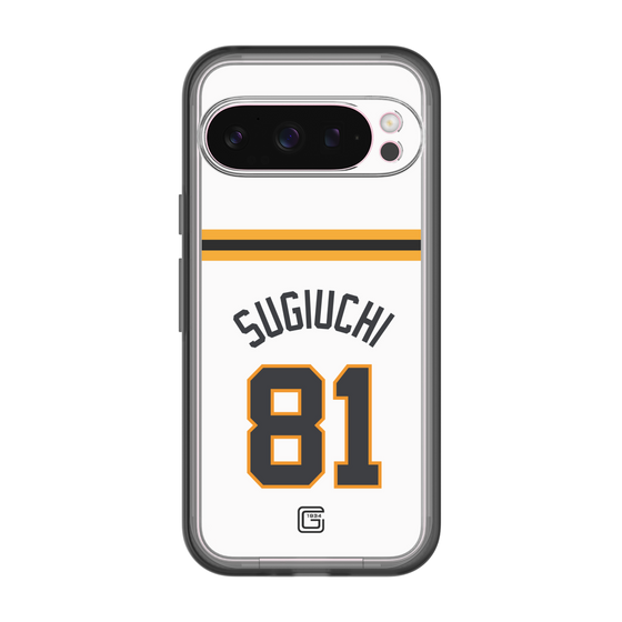 スリムプロテクションプレミアムケース［ 読売ジャイアンツ - #81 SUGIUCHI - ホーム ］