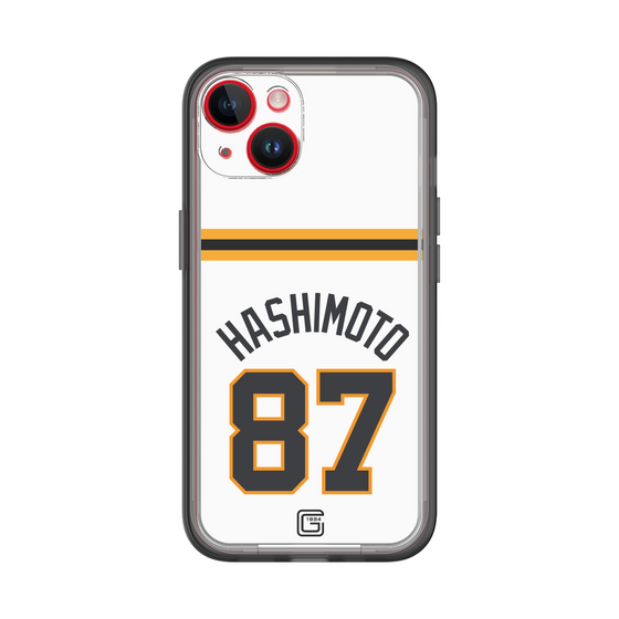 スリムプロテクションプレミアムケース［ 読売ジャイアンツ - #87 HASHIMOTO - ホーム ］