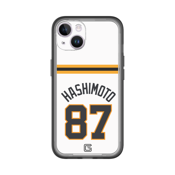 スリムプロテクションプレミアムケース［ 読売ジャイアンツ - #87 HASHIMOTO - ホーム ］
