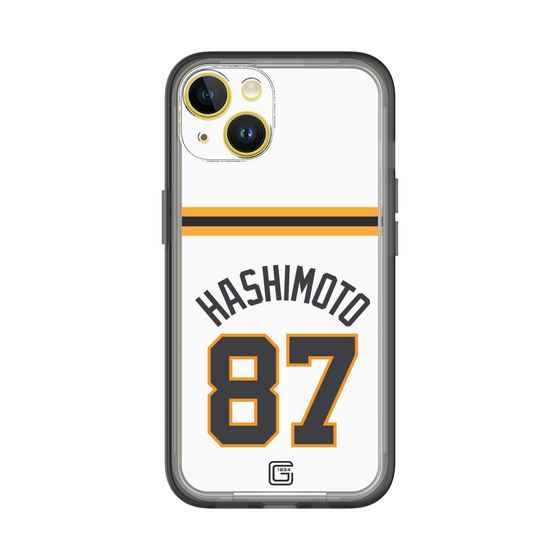 スリムプロテクションプレミアムケース［ 読売ジャイアンツ - #87 HASHIMOTO - ホーム ］