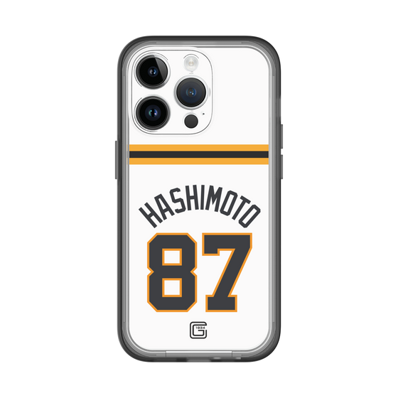 スリムプロテクションプレミアムケース［ 読売ジャイアンツ - #87 HASHIMOTO - ホーム ］