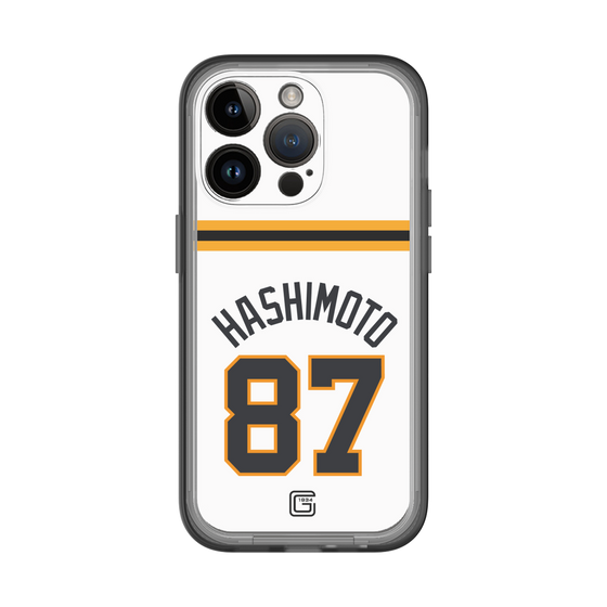 スリムプロテクションプレミアムケース［ 読売ジャイアンツ - #87 HASHIMOTO - ホーム ］