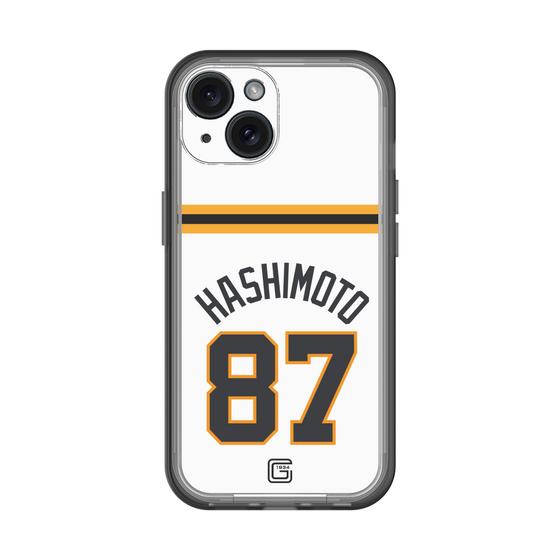 スリムプロテクションプレミアムケース［ 読売ジャイアンツ - #87 HASHIMOTO - ホーム ］