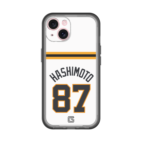 スリムプロテクションプレミアムケース［ 読売ジャイアンツ - #87 HASHIMOTO - ホーム ］