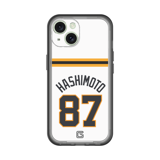 スリムプロテクションプレミアムケース［ 読売ジャイアンツ - #87 HASHIMOTO - ホーム ］