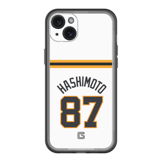 スリムプロテクションプレミアムケース［ 読売ジャイアンツ - #87 HASHIMOTO - ホーム ］