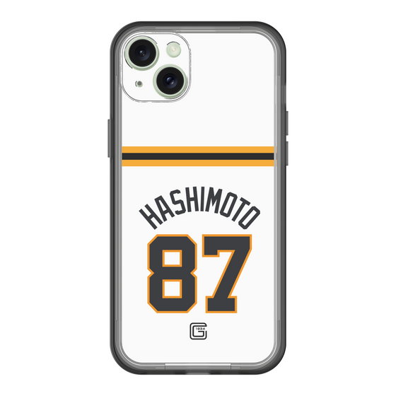スリムプロテクションプレミアムケース［ 読売ジャイアンツ - #87 HASHIMOTO - ホーム ］
