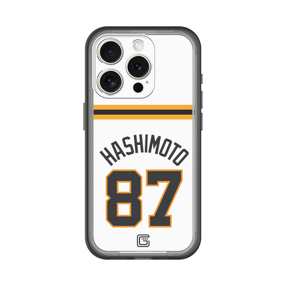 スリムプロテクションプレミアムケース［ 読売ジャイアンツ - #87 HASHIMOTO - ホーム ］