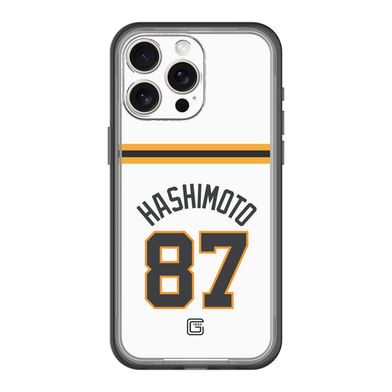 スリムプロテクションプレミアムケース［ 読売ジャイアンツ - #87 HASHIMOTO - ホーム ］