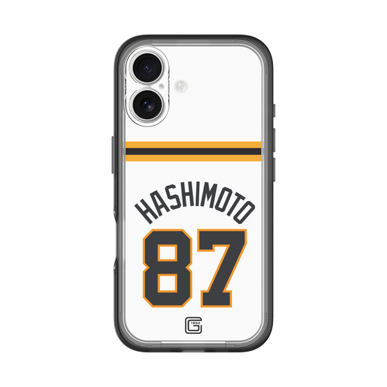スリムプロテクションプレミアムケース［ 読売ジャイアンツ - #87 HASHIMOTO - ホーム ］