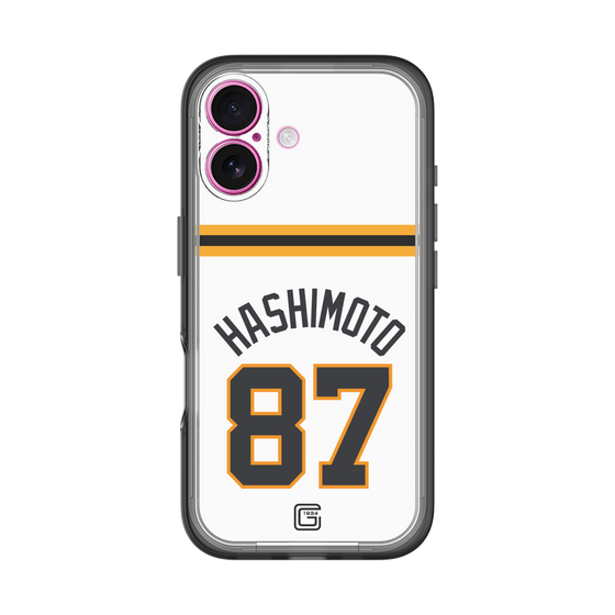 スリムプロテクションプレミアムケース［ 読売ジャイアンツ - #87 HASHIMOTO - ホーム ］