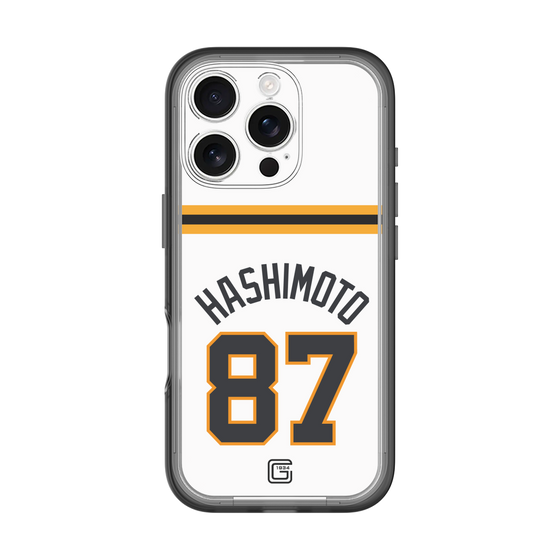 スリムプロテクションプレミアムケース［ 読売ジャイアンツ - #87 HASHIMOTO - ホーム ］