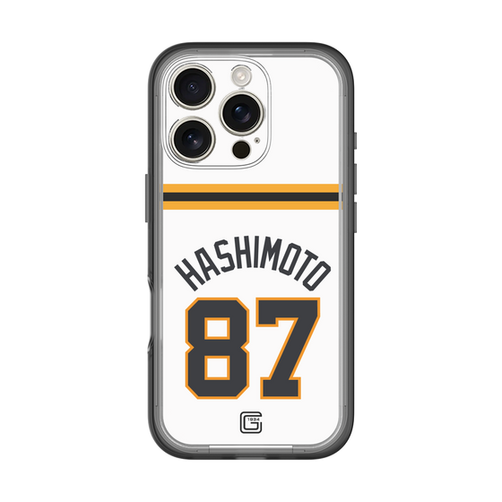 スリムプロテクションプレミアムケース［ 読売ジャイアンツ - #87 HASHIMOTO - ホーム ］
