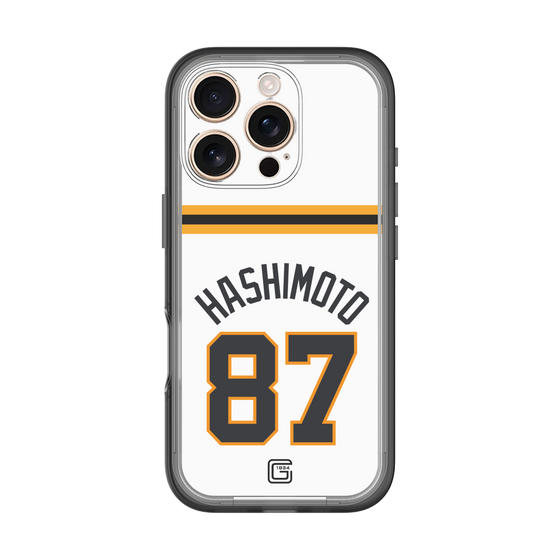 スリムプロテクションプレミアムケース［ 読売ジャイアンツ - #87 HASHIMOTO - ホーム ］
