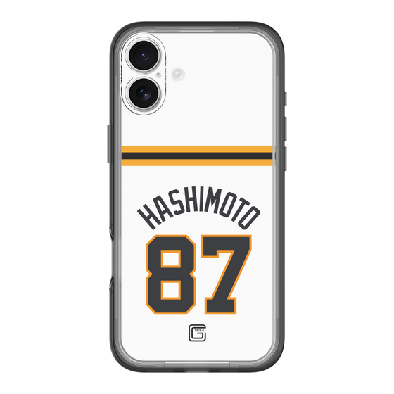 スリムプロテクションプレミアムケース［ 読売ジャイアンツ - #87 HASHIMOTO - ホーム ］