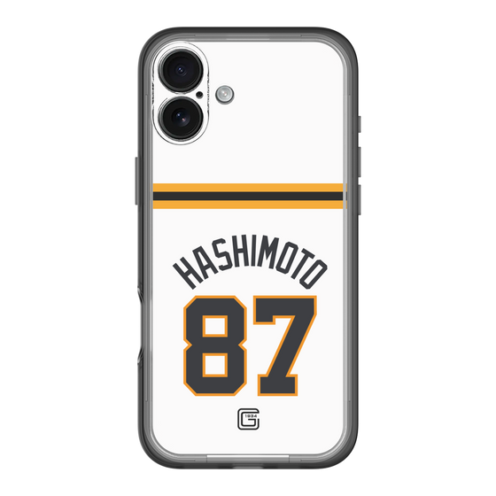 スリムプロテクションプレミアムケース［ 読売ジャイアンツ - #87 HASHIMOTO - ホーム ］