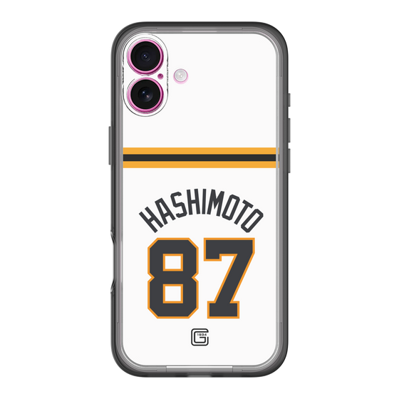 スリムプロテクションプレミアムケース［ 読売ジャイアンツ - #87 HASHIMOTO - ホーム ］