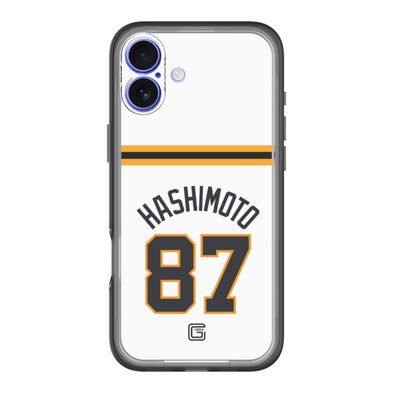 スリムプロテクションプレミアムケース［ 読売ジャイアンツ - #87 HASHIMOTO - ホーム ］