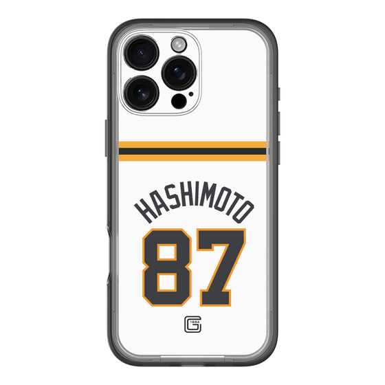 スリムプロテクションプレミアムケース［ 読売ジャイアンツ - #87 HASHIMOTO - ホーム ］