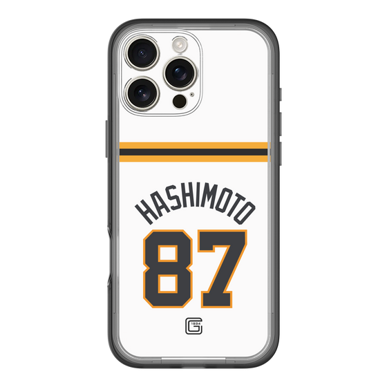 スリムプロテクションプレミアムケース［ 読売ジャイアンツ - #87 HASHIMOTO - ホーム ］