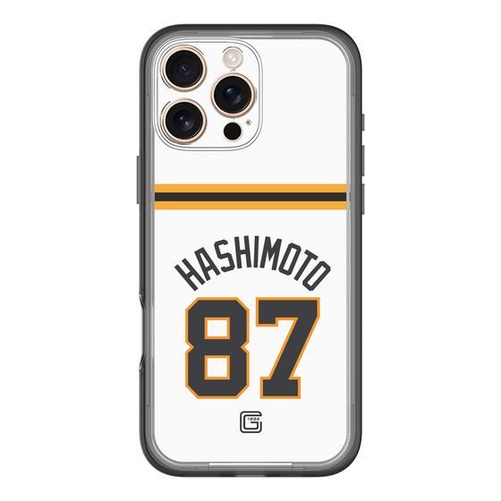 スリムプロテクションプレミアムケース［ 読売ジャイアンツ - #87 HASHIMOTO - ホーム ］