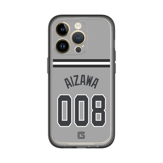 スリムプロテクションプレミアムケース［ 読売ジャイアンツ - #008 AIZAWA - ビジター ］