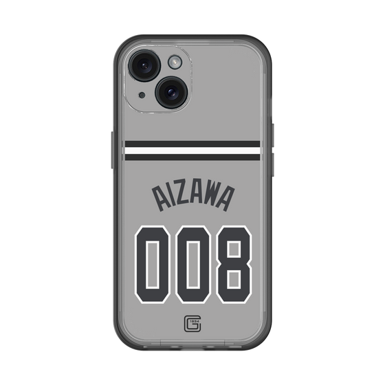 スリムプロテクションプレミアムケース［ 読売ジャイアンツ - #008 AIZAWA - ビジター ］
