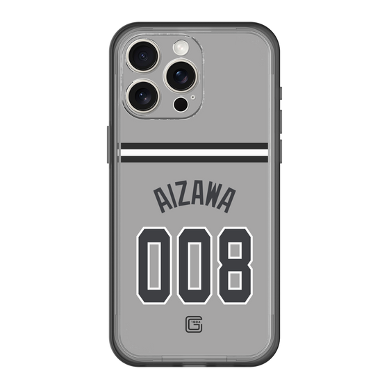 スリムプロテクションプレミアムケース［ 読売ジャイアンツ - #008 AIZAWA - ビジター ］