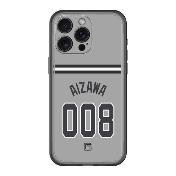 スリムプロテクションプレミアムケース［ 読売ジャイアンツ - #008 AIZAWA - ビジター ］