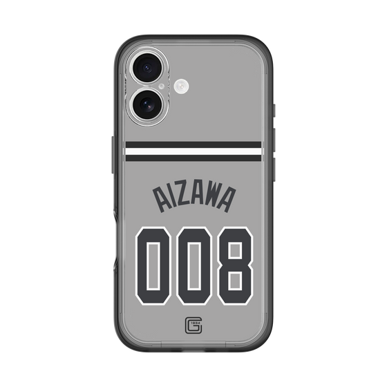 スリムプロテクションプレミアムケース［ 読売ジャイアンツ - #008 AIZAWA - ビジター ］