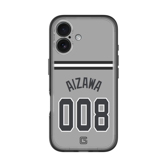 スリムプロテクションプレミアムケース［ 読売ジャイアンツ - #008 AIZAWA - ビジター ］