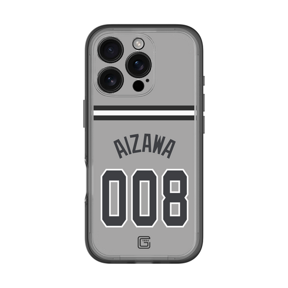スリムプロテクションプレミアムケース［ 読売ジャイアンツ - #008 AIZAWA - ビジター ］