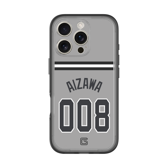 スリムプロテクションプレミアムケース［ 読売ジャイアンツ - #008 AIZAWA - ビジター ］