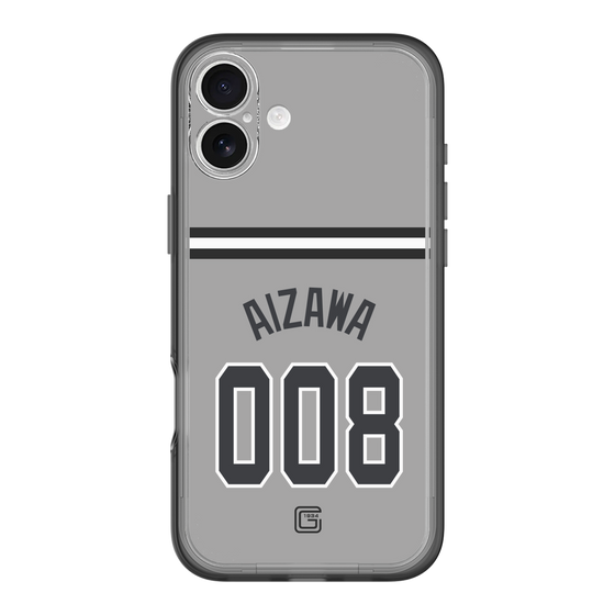 スリムプロテクションプレミアムケース［ 読売ジャイアンツ - #008 AIZAWA - ビジター ］