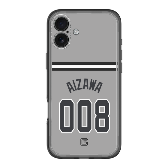 スリムプロテクションプレミアムケース［ 読売ジャイアンツ - #008 AIZAWA - ビジター ］