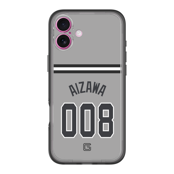 スリムプロテクションプレミアムケース［ 読売ジャイアンツ - #008 AIZAWA - ビジター ］