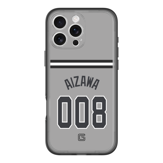スリムプロテクションプレミアムケース［ 読売ジャイアンツ - #008 AIZAWA - ビジター ］