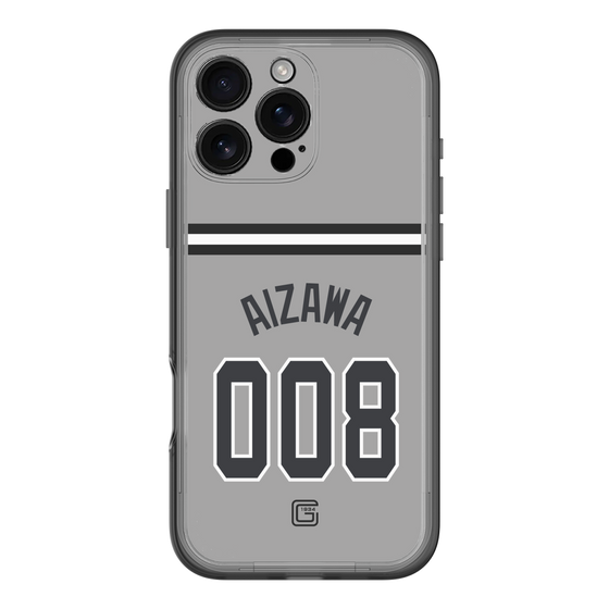 スリムプロテクションプレミアムケース［ 読売ジャイアンツ - #008 AIZAWA - ビジター ］