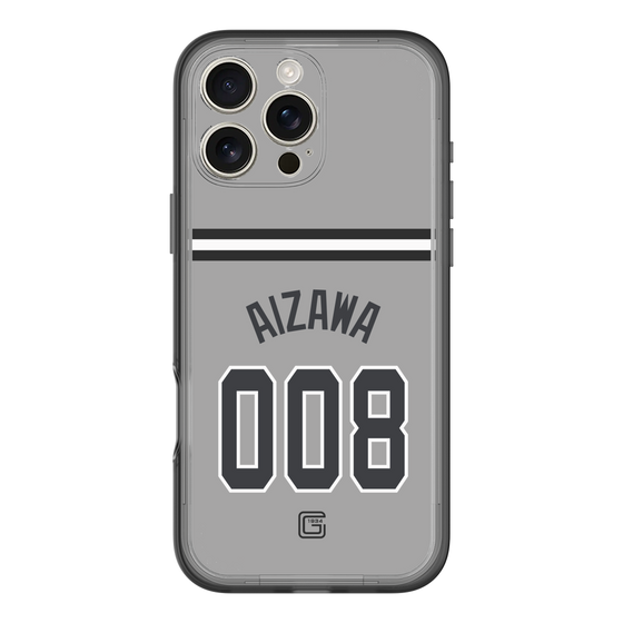 スリムプロテクションプレミアムケース［ 読売ジャイアンツ - #008 AIZAWA - ビジター ］