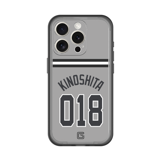 スリムプロテクションプレミアムケース［ 読売ジャイアンツ - #018 KINOSHITA - ビジター ］