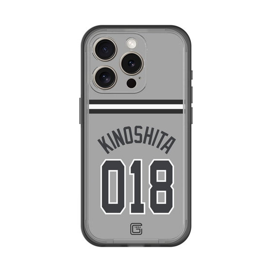 スリムプロテクションプレミアムケース［ 読売ジャイアンツ - #018 KINOSHITA - ビジター ］