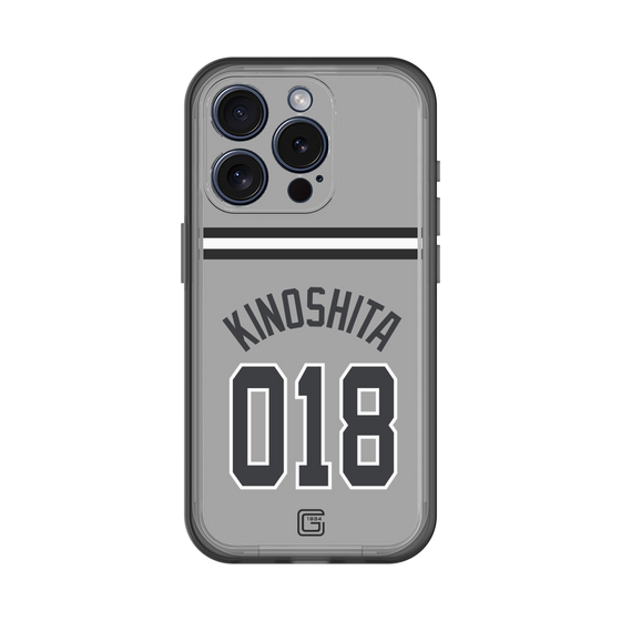スリムプロテクションプレミアムケース［ 読売ジャイアンツ - #018 KINOSHITA - ビジター ］