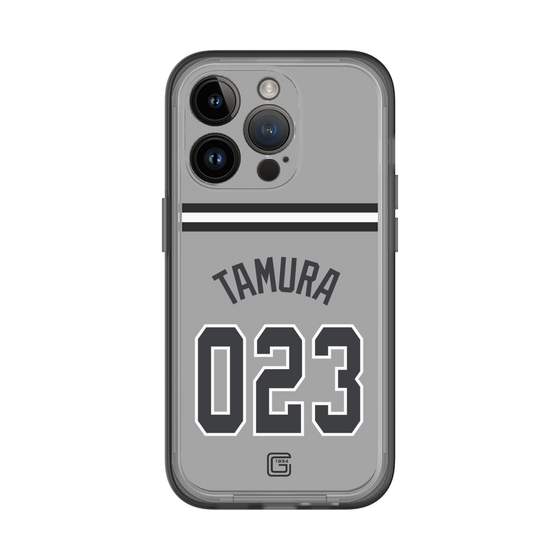 スリムプロテクションプレミアムケース［ 読売ジャイアンツ - #023 TAMURA - ビジター ］